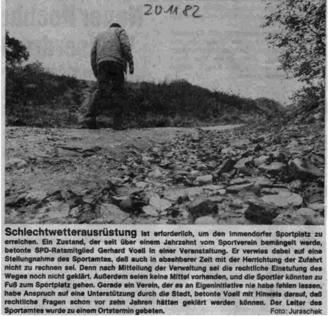 Artikel Rhein-Zeitung 20.11.1982